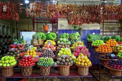 Market stall in Portugal