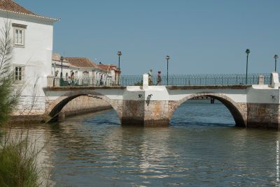 Roman bridge in the centre of Tavira