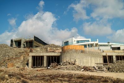 Villa under construction